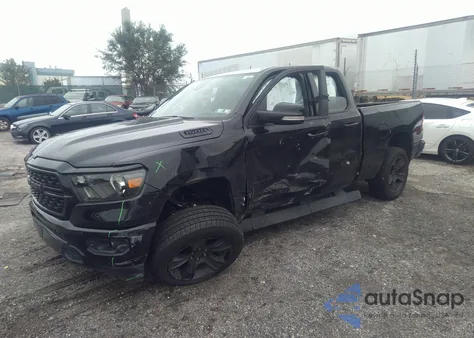 2022 Ram 1500 Big Horn Quad Cab 4X4 6'4 Box from USA, damaged, VIN 1C6SRFBT9NN133074